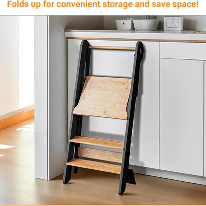 (New) COSYLAND Foldable Toddler Standing Tower