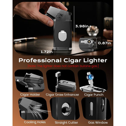 (New) Uppallant Travel Cigar Humidor Set