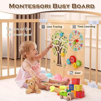(New) Foldable Wooden Playpen for Babies and Toddlers