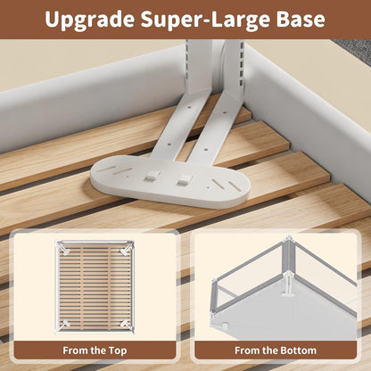 3-Piece Full Size Bed Rail for Toddlers - Height Adjustable Baby Bed Rail Guard