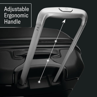 (New) Samsonite Freeform 28-Inch Large Luggage with Dual 360° Spinner Wheels - Checked Suitcase - TSA Lock, Airline-Approved - Lightweight Durable Polypropylene Expandable Hardshell - Navy