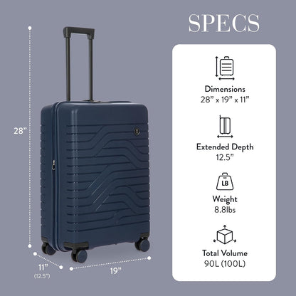 (New) Bric's - Ulisse 21" Expandable Spinner - Ocean Blue