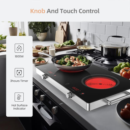 (New) Double Burner Ceramic Cooktop