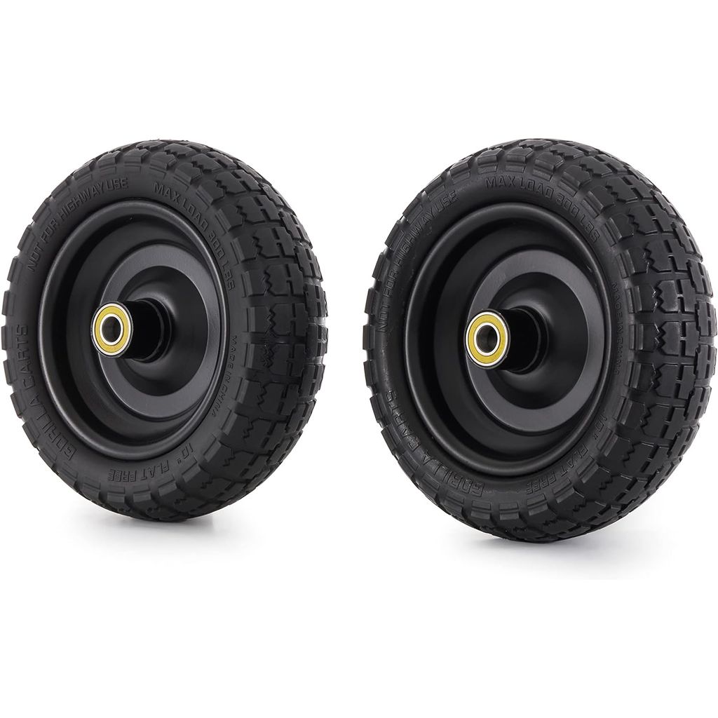 Gorilla Carts 10-Inch No-Flat Replacement Wheels