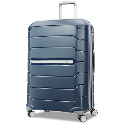 (New) Samsonite Freeform 28-Inch Large Luggage with Dual 360° Spinner Wheels - Checked Suitcase - TSA Lock, Airline-Approved - Lightweight Durable Polypropylene Expandable Hardshell - Navy