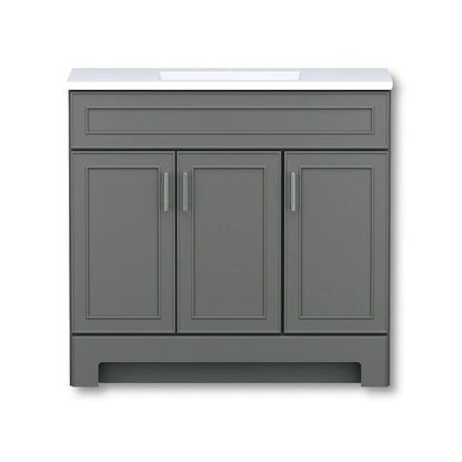 (New out of box) Dark Gray Single Sink Bathroom Vanity