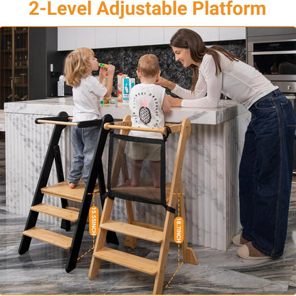 (New) COSYLAND Foldable Toddler Standing Tower