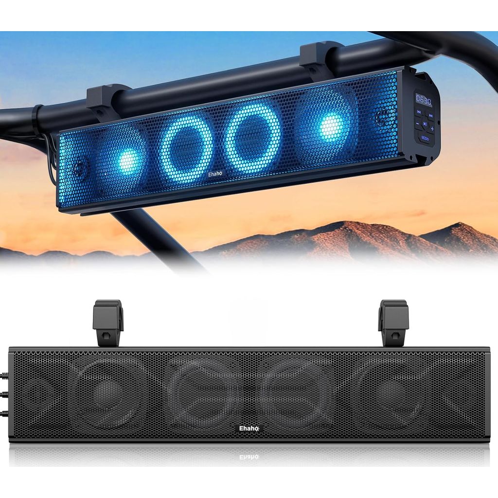(New) Ehaho 25 Inch 6-Speaker UTV Sound Bar