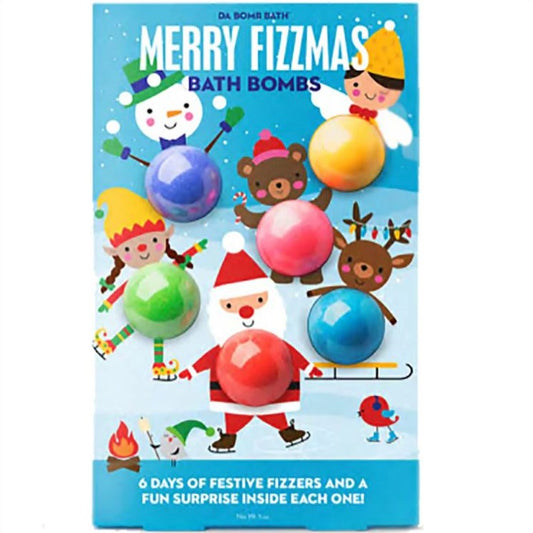 Da Bomb Bath Bombs Merry Fizzmas Bath Fizzers 6 Piece Set