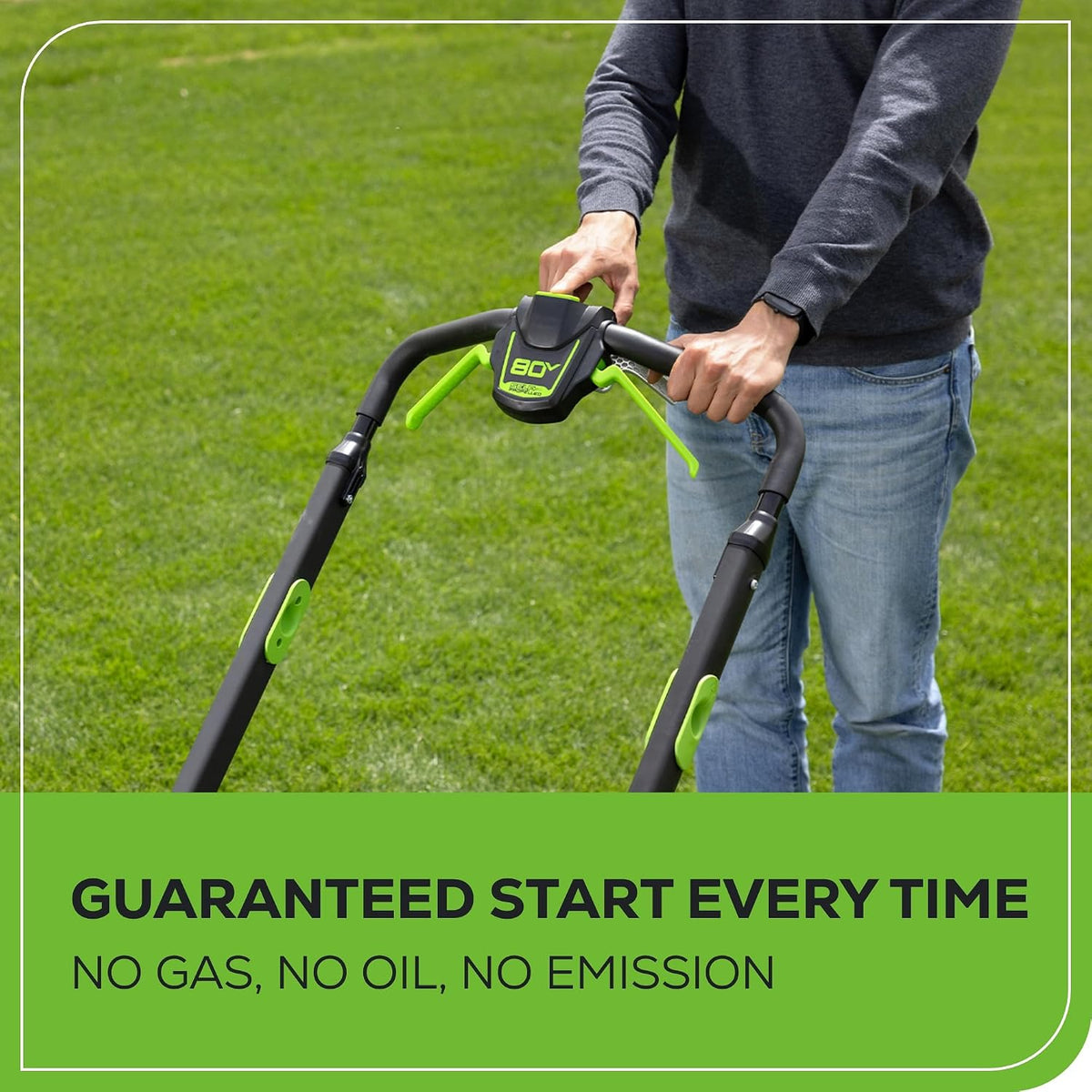 (New) Greenworks 80V 25in Self-Propelled Lawn Mower