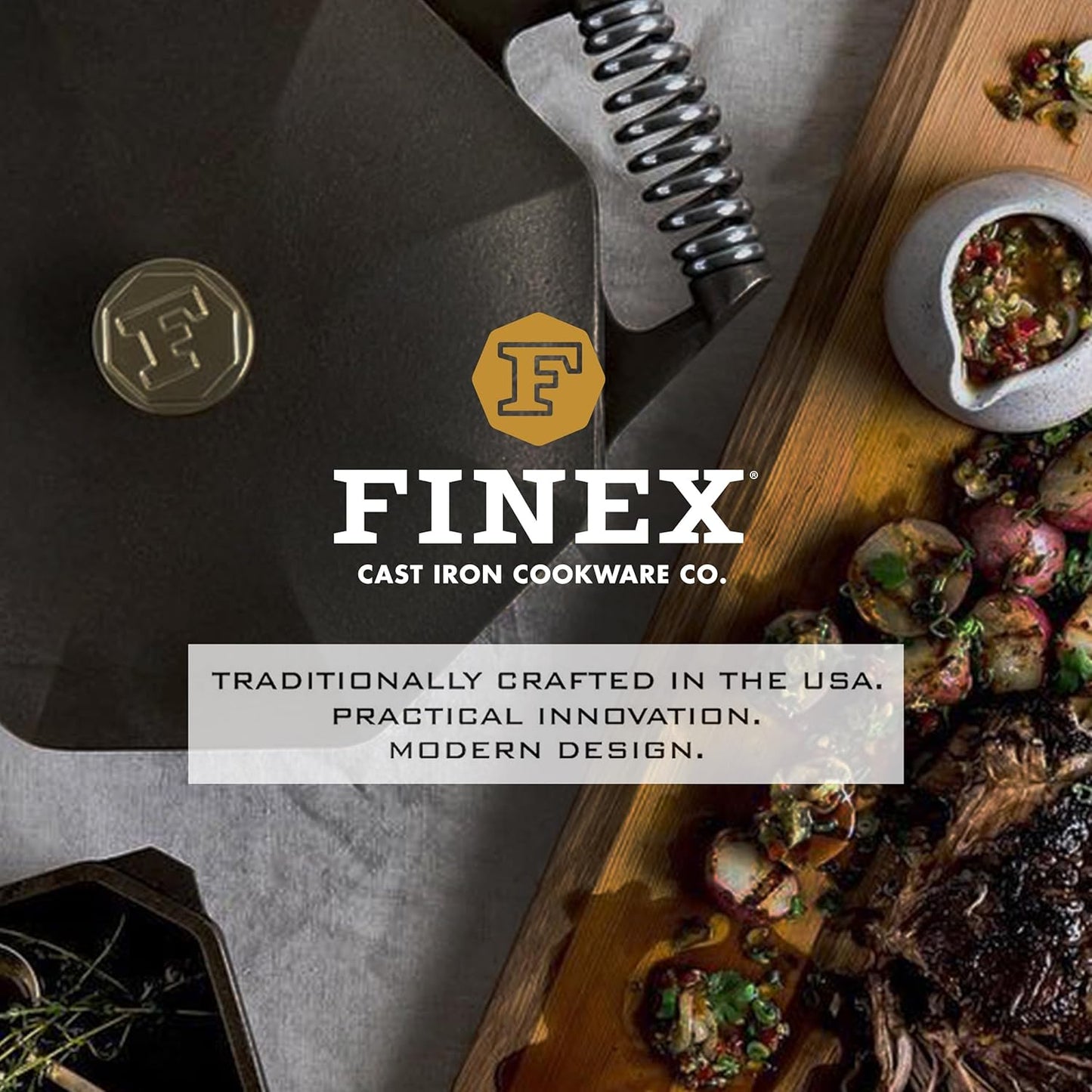 FINEX 15" Cast Iron Lean Grill Pan