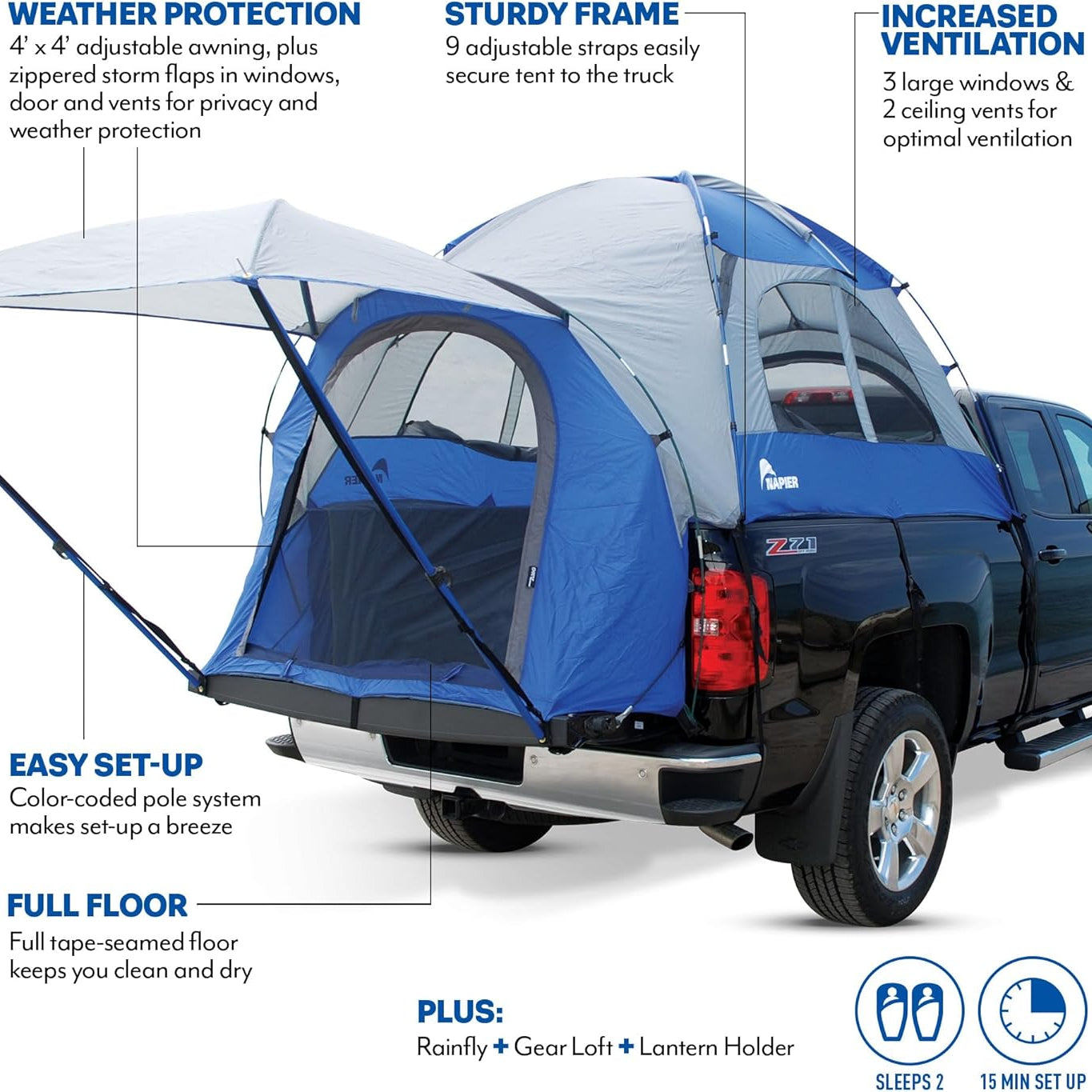 Napier Sportz Truck Bed Camping Tent