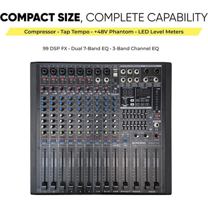 (New) BOWENS PRO 6000W 11-Channel Powered Mixer
