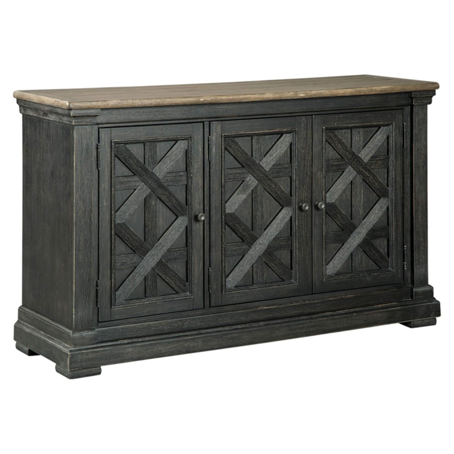 Cabinet or Server with 3 Doors and Lattice Design