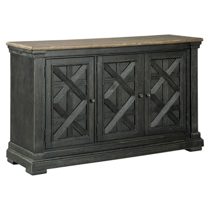 Cabinet or Server with 3 Doors and Lattice Design