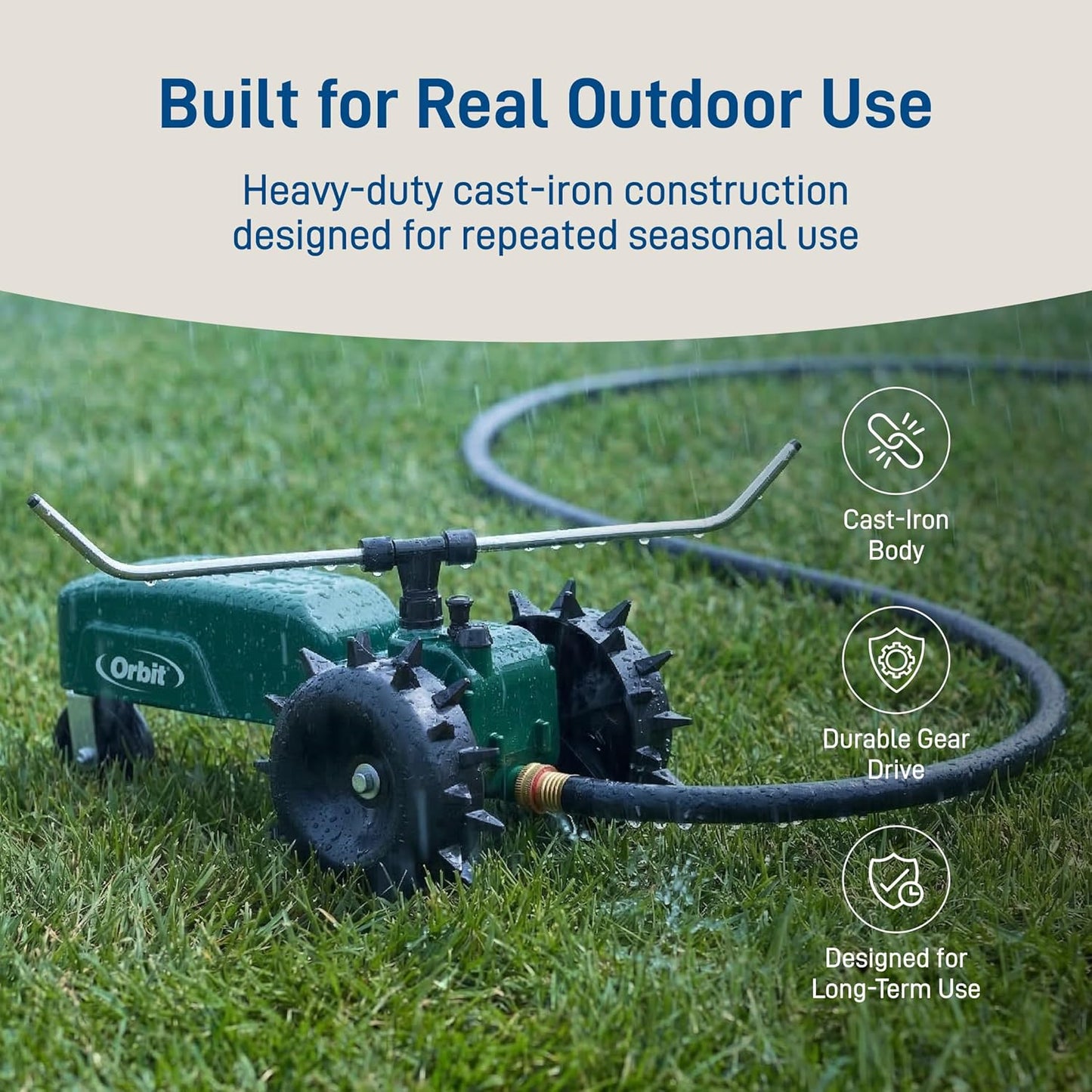 (New) Orbit Traveling Tractor Water Sprinkler