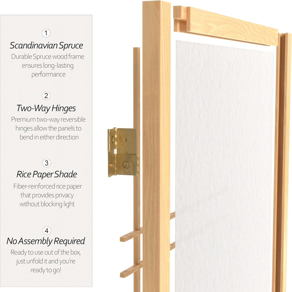 Tall Double Cross Shoji Screen