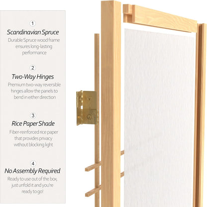 Tall Double Cross Shoji Screen