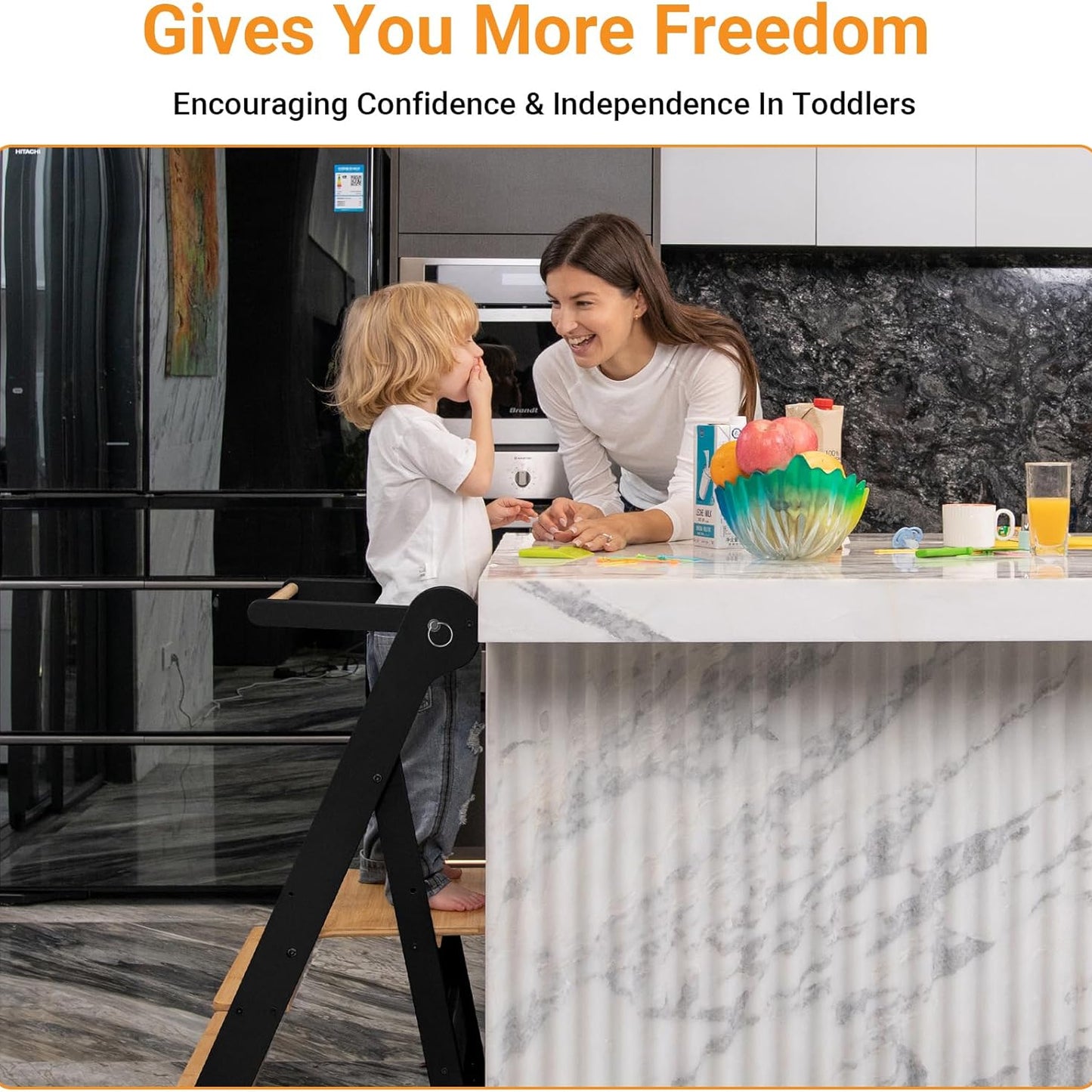 (New) COSYLAND Foldable Toddler Standing Tower
