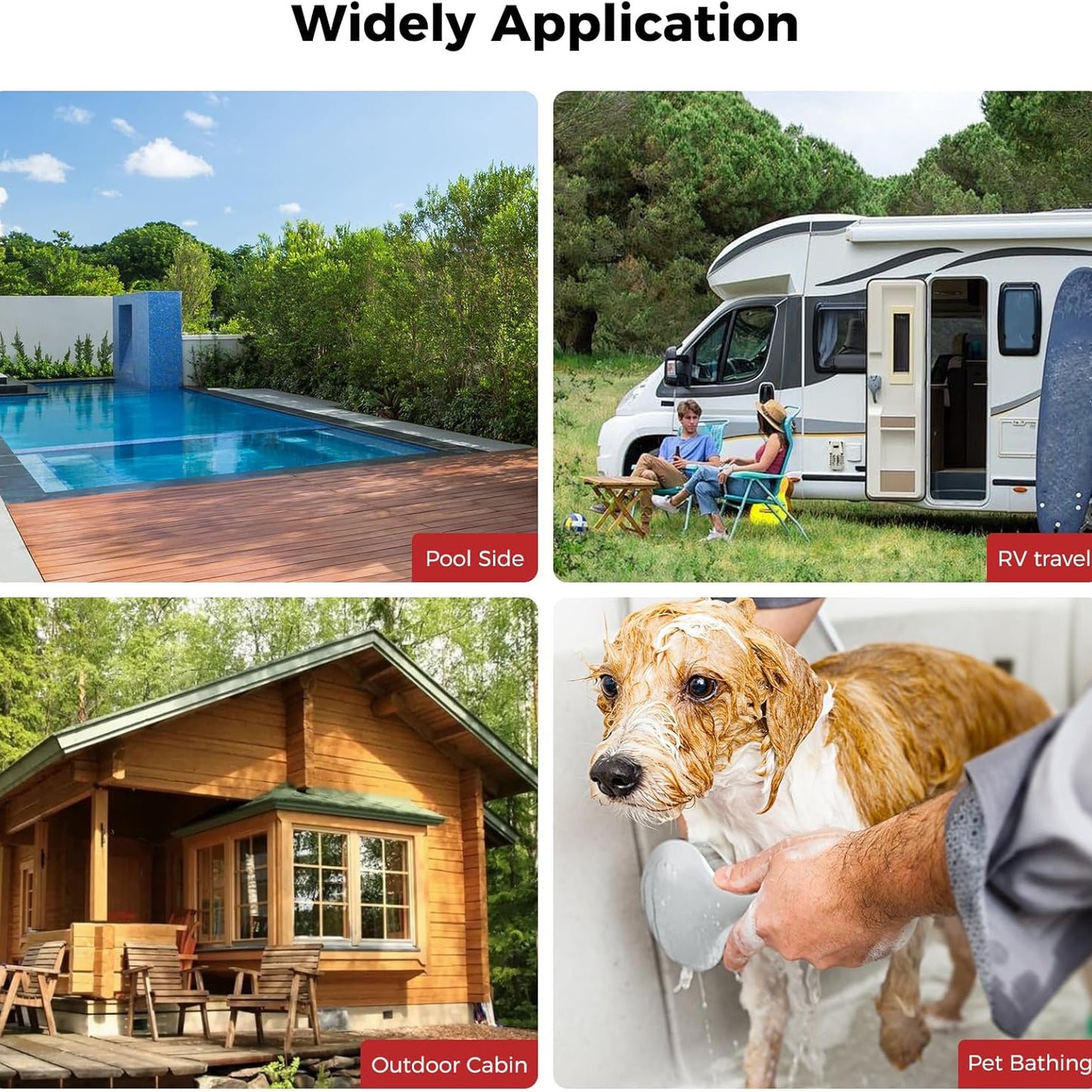 CAMPLUX Tankless Water Heater - 2.64GPM Portable Propane Heater