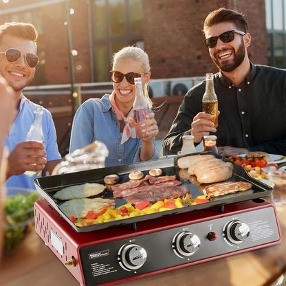 Royal Gourmet 3-Burner Tabletop Propane Gas Griddle
