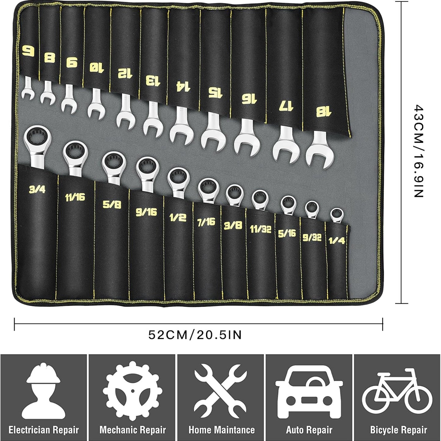 AIRAJ Combination Wrench Set