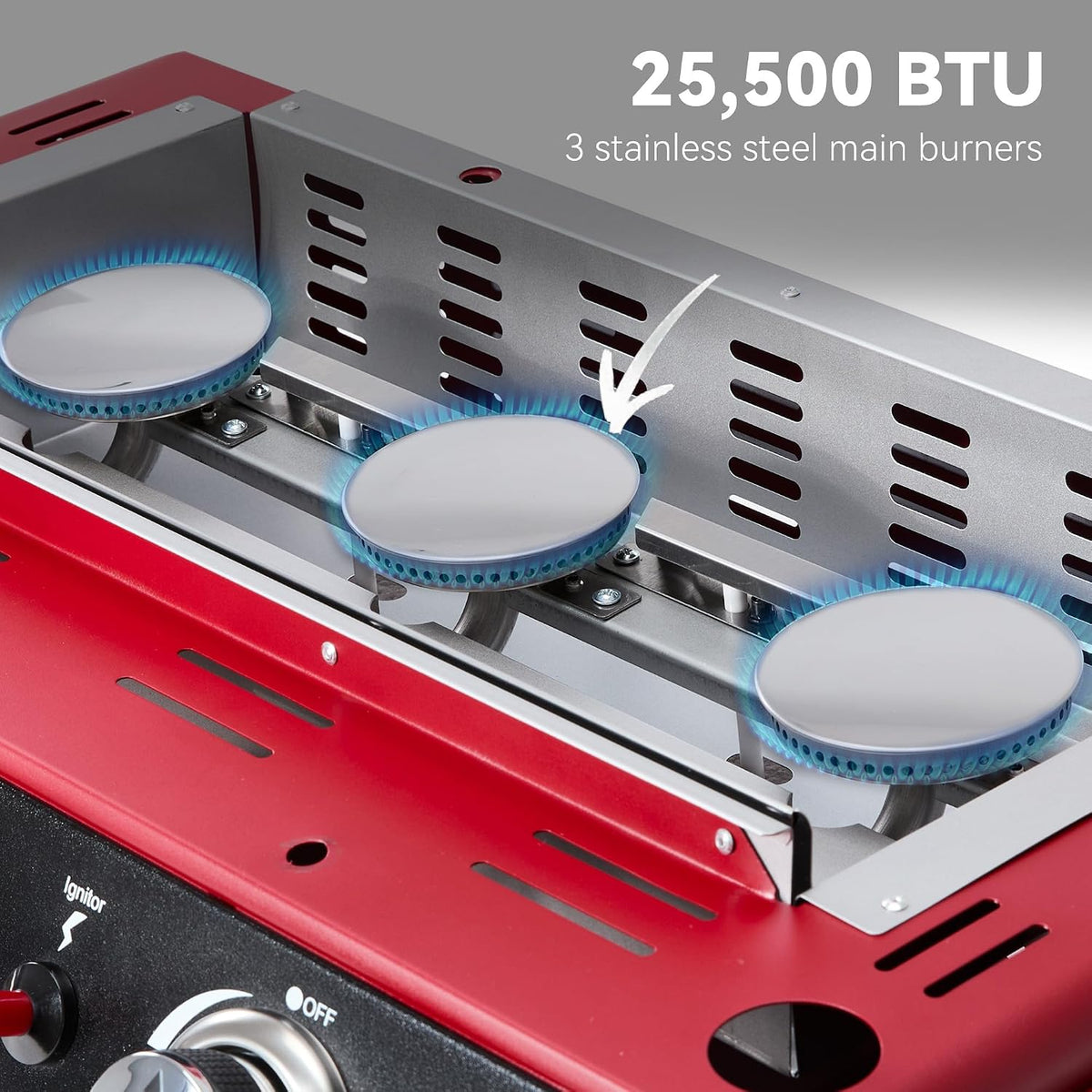 Royal Gourmet 3-Burner Tabletop Propane Gas Griddle