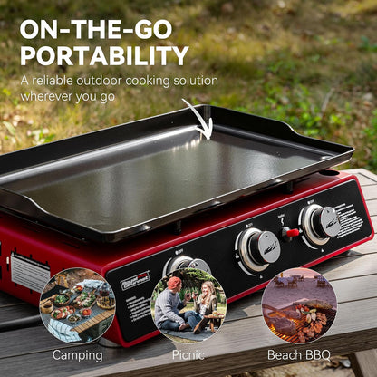 Royal Gourmet 3-Burner Tabletop Propane Gas Griddle