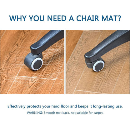 Office Chair Mat for Hard Floors 55" x 35"