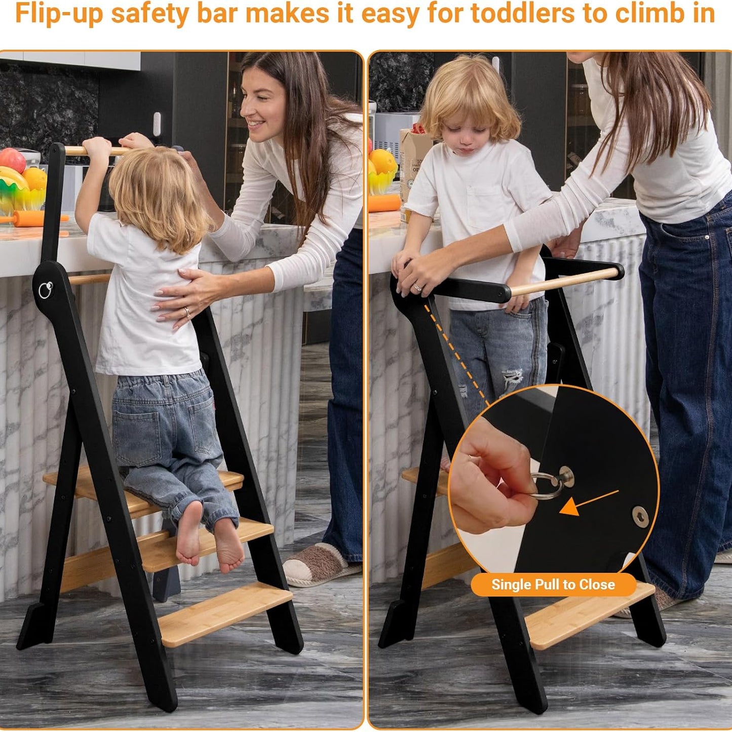 (New) COSYLAND Foldable Toddler Standing Tower