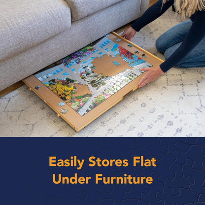 Bits and Pieces Rotating Puzzle Board with Drawers