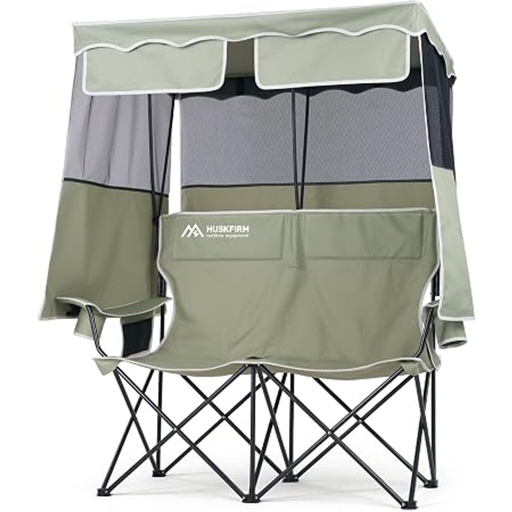 Double Camping Chair with Canopy
