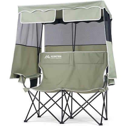 Double Camping Chair with Canopy
