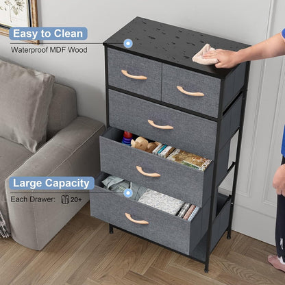 Vertical Storage Tower for Dresser