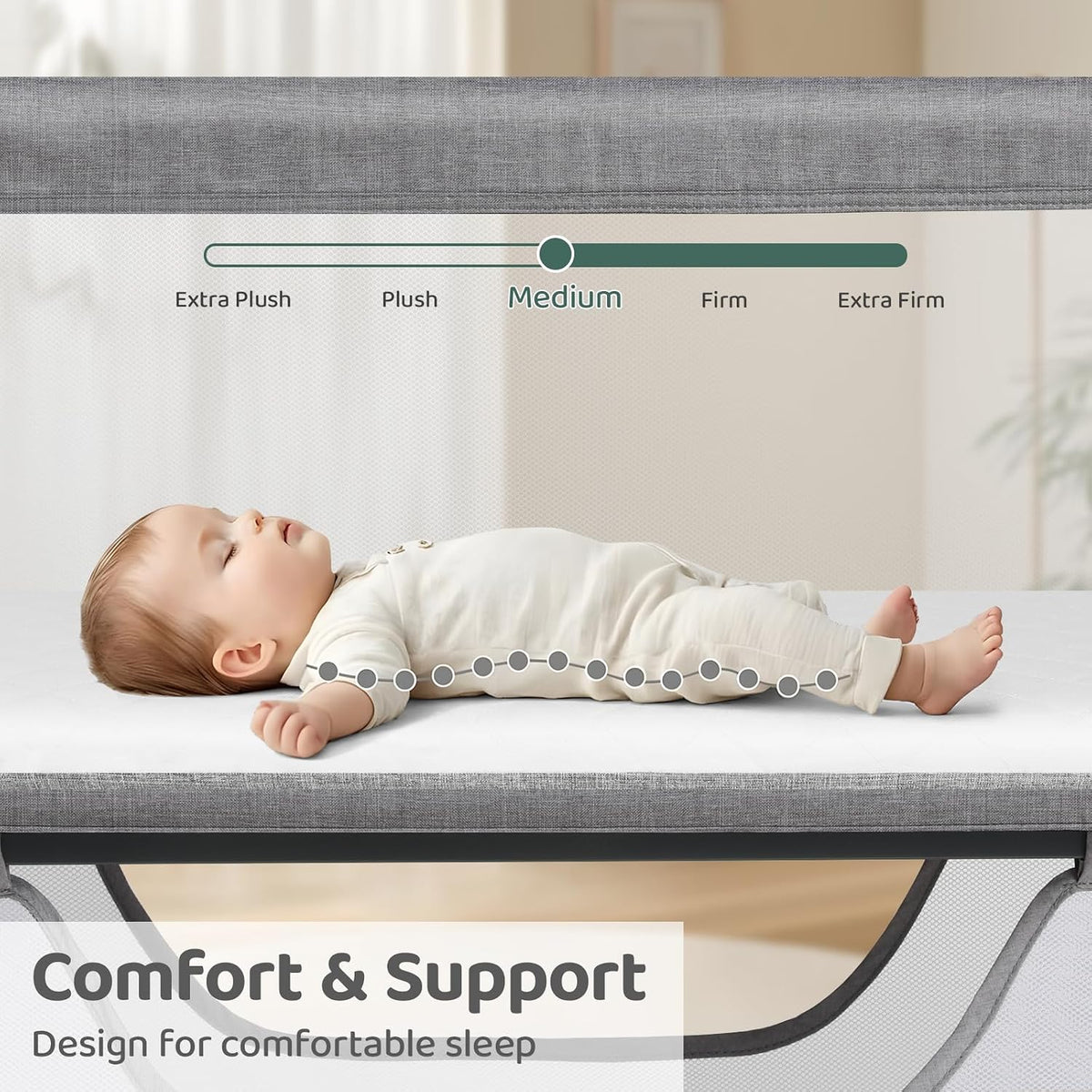 Cowiewie Bassinet Bedside Sleeper