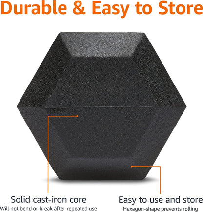 Rubber Hex Dumbbell Hand Weight 30lb