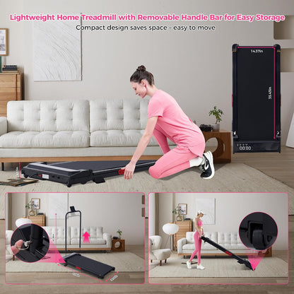 Walking Pad with Incline and Handle Bar