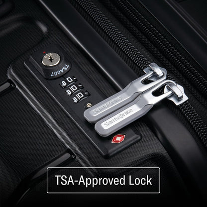 (New) Samsonite Freeform 28-Inch Large Luggage with Dual 360° Spinner Wheels - Checked Suitcase - TSA Lock, Airline-Approved - Lightweight Durable Polypropylene Expandable Hardshell - Navy