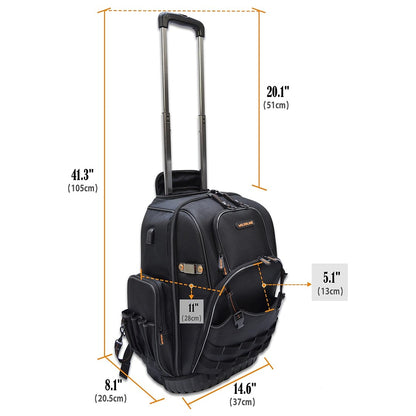 (New) WELKINLAND Rolling Tool backpack