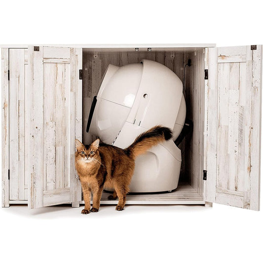 Whisker Litter-Robot Hidden Cat Litter Box Furniture Credenza