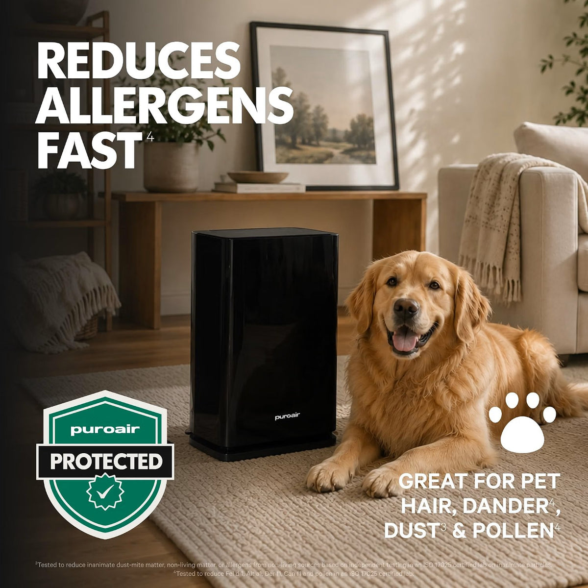 (New) PuroAir 400 HEPA Air Purifiers for Home Large Room Pets Filter 2,000 Ft²
