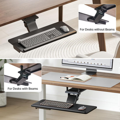PEGZONE Keyboard Tray Under Desk Slide Out