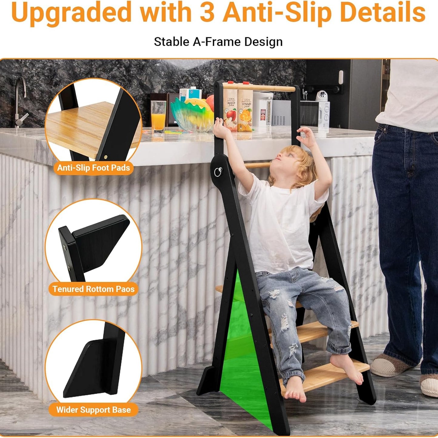 (New) COSYLAND Foldable Toddler Standing Tower