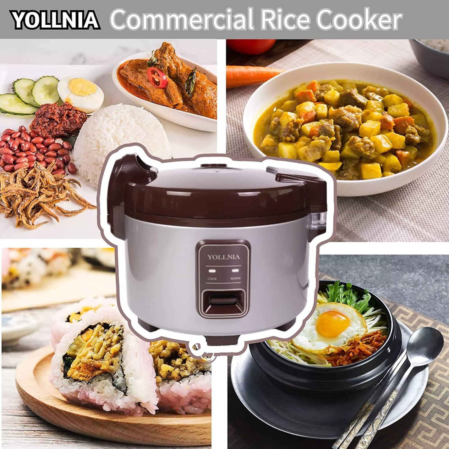 (New) YOLLNIA Commercial Rice Cooker