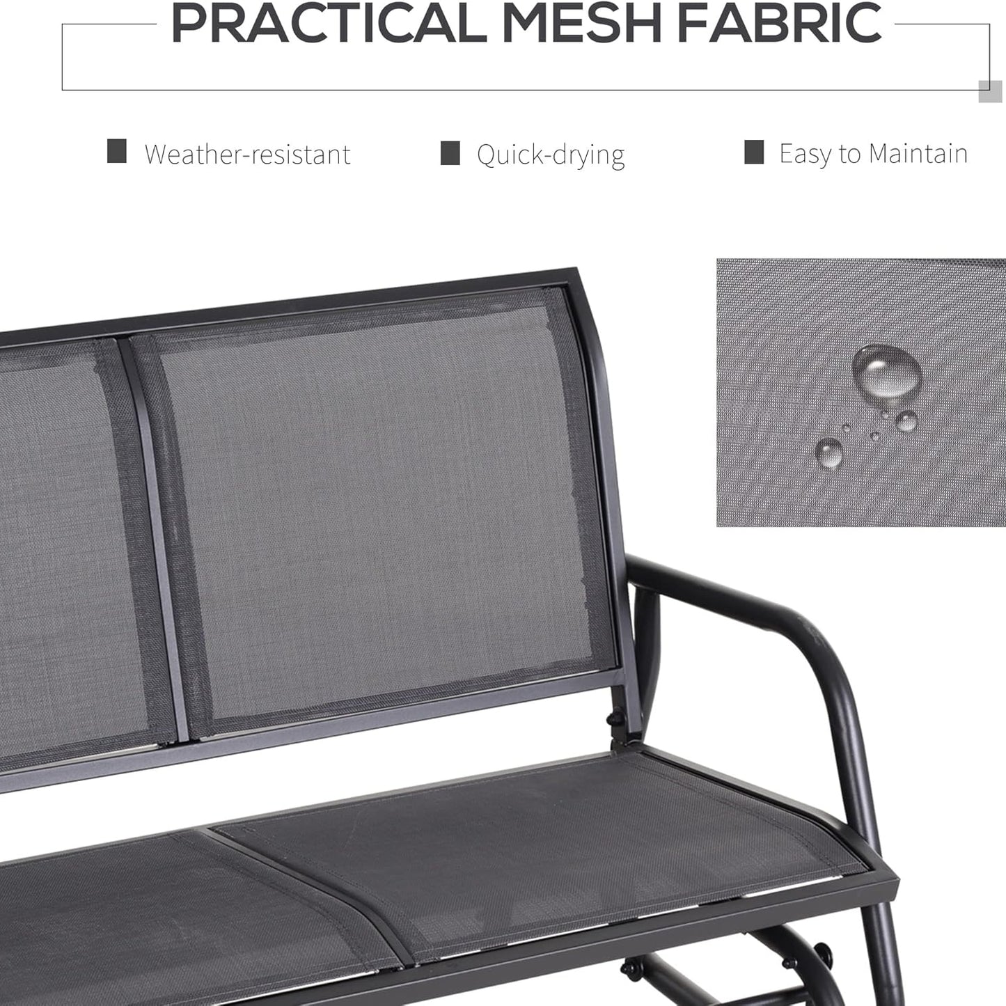 2-Person Outdoor Glider Bench