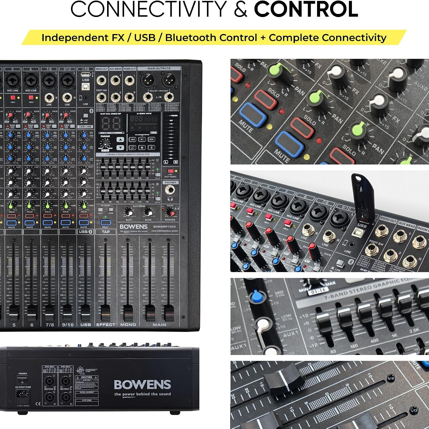 (New) BOWENS PRO 6000W 11-Channel Powered Mixer