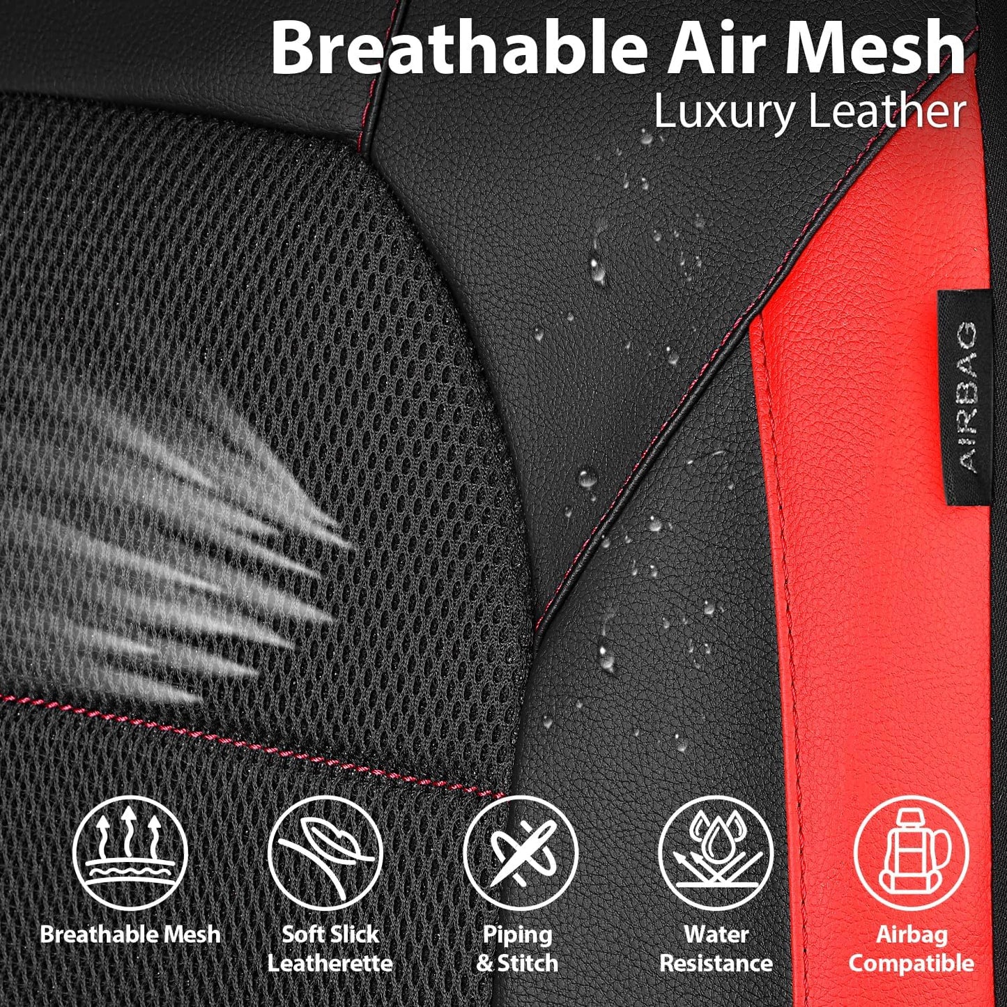 CAR PASS Universal Leather Car Seat Covers