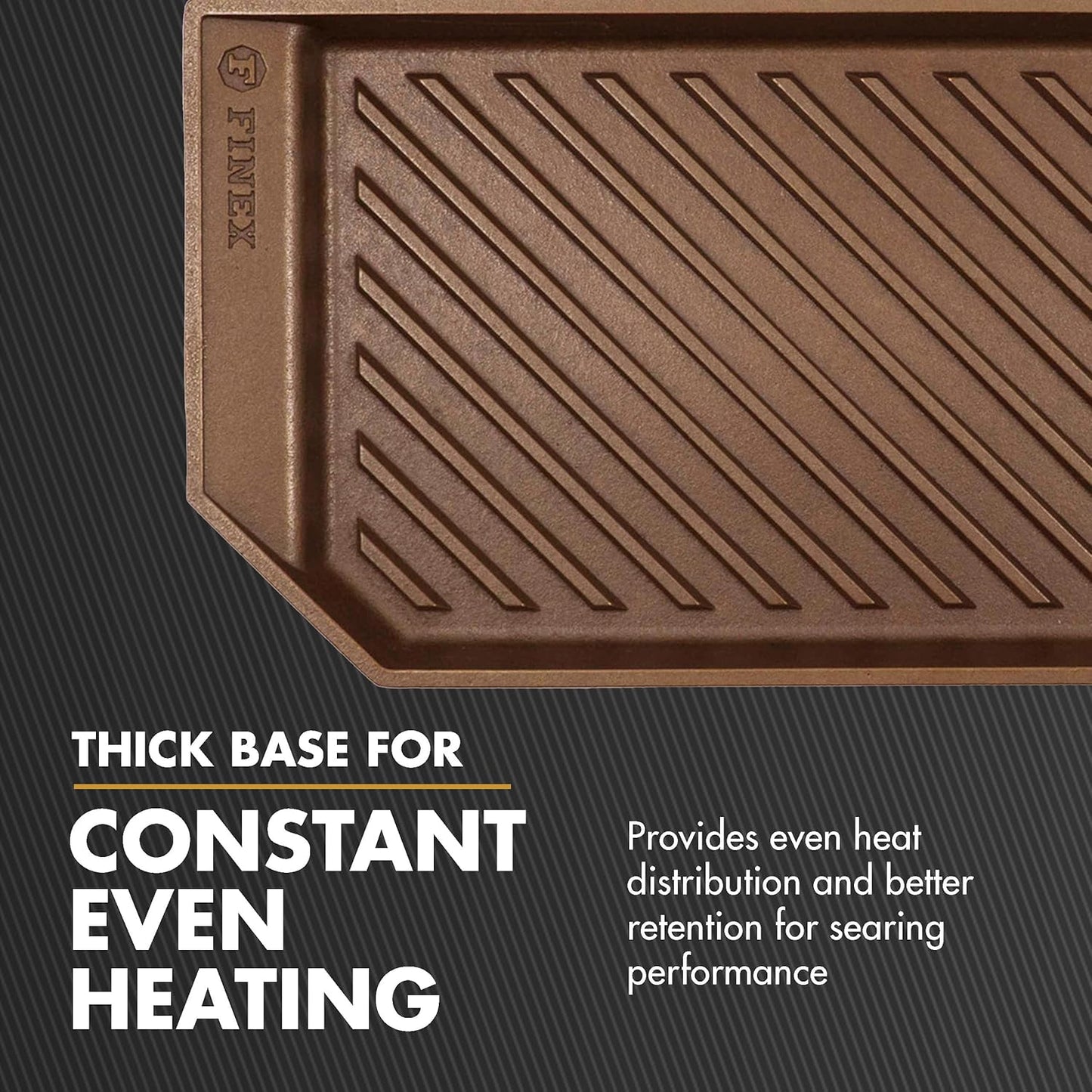 FINEX 15" Cast Iron Lean Grill Pan