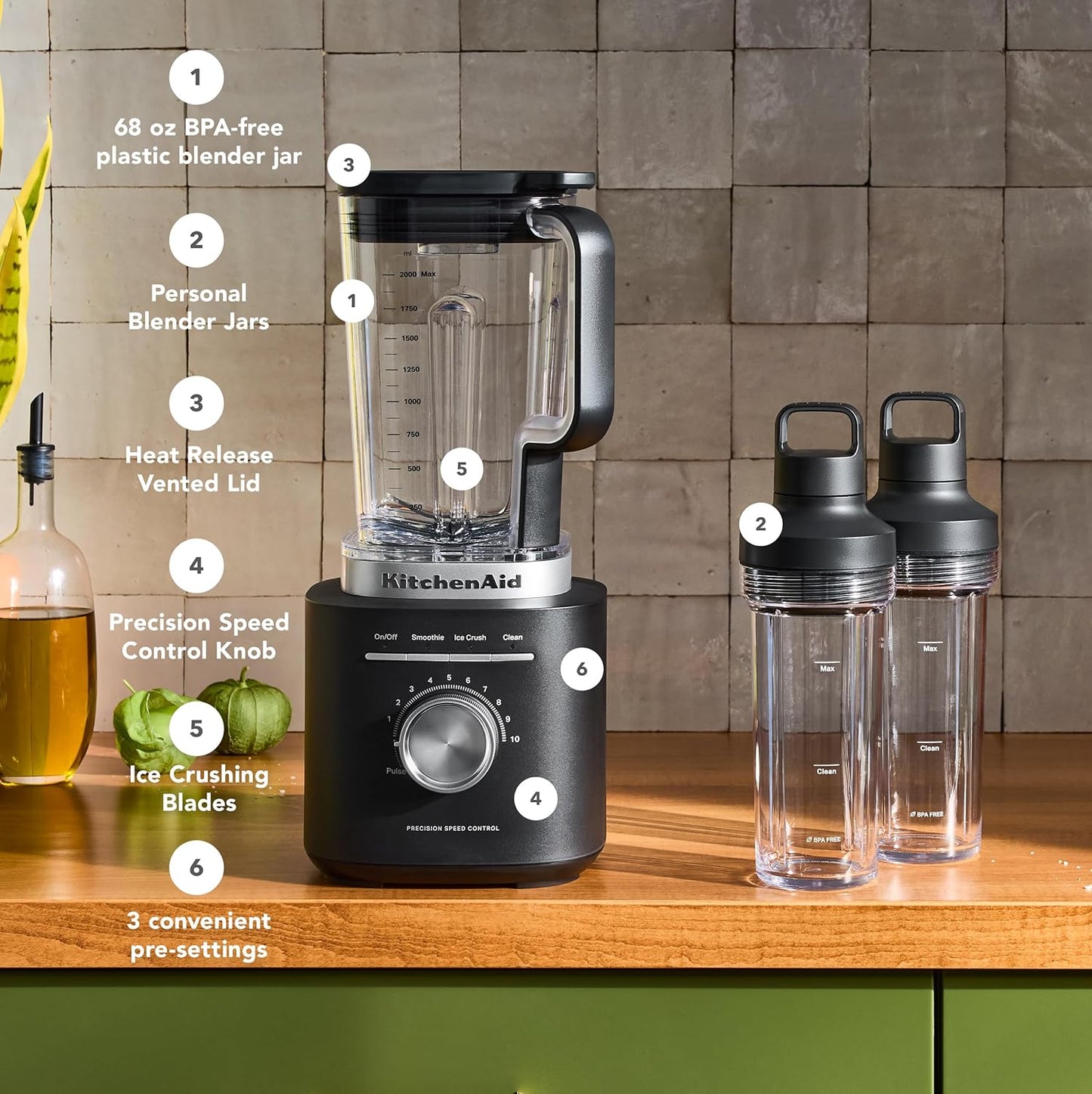 (New in Box) KitchenAid Pure Power Blender with 2 Personal Blending Jars