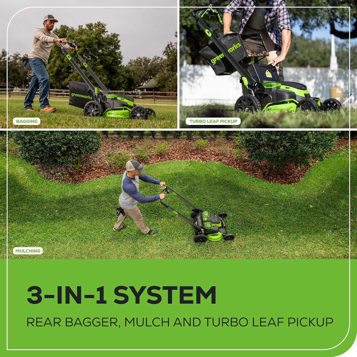 (New) Greenworks 80V 25in Self-Propelled Lawn Mower